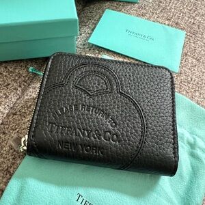 Tiffany & Co. Black Leather Wallet